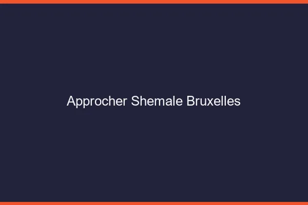 Approcher shemale Bruxelles