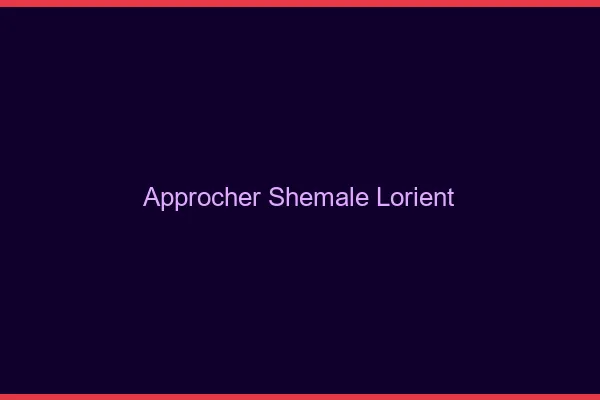Approcher shemale Lorient