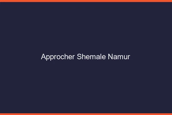 Approcher shemale Namur