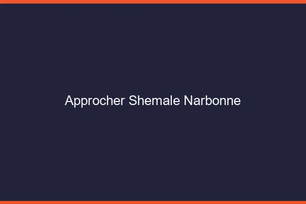 Approcher shemale Narbonne