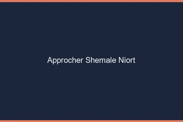 Approcher shemale Niort