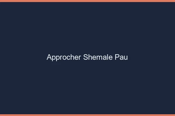 Approcher shemale Pau