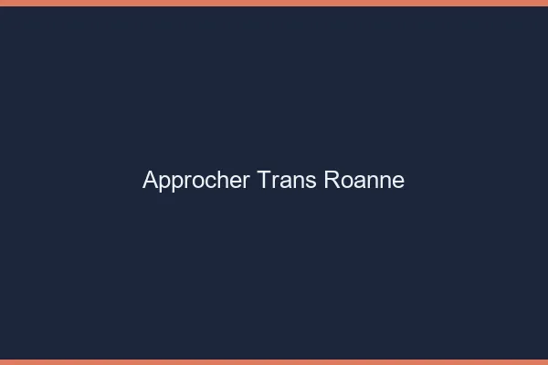 Approcher trans Roanne