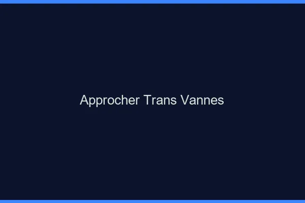Approcher trans Vannes