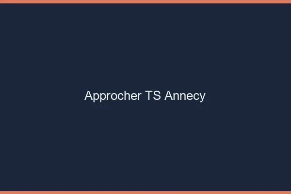 Approcher TS Annecy