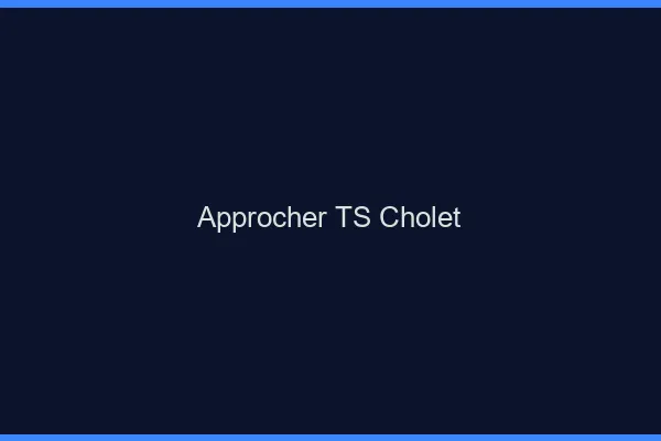Approcher TS Cholet
