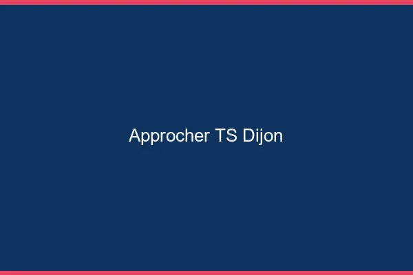 Approcher TS Dijon