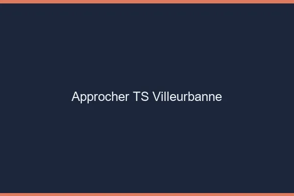 Approcher TS Villeurbanne