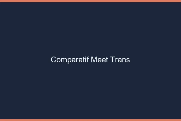 Comparatif meet trans