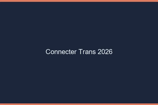 Connecter trans 2026
