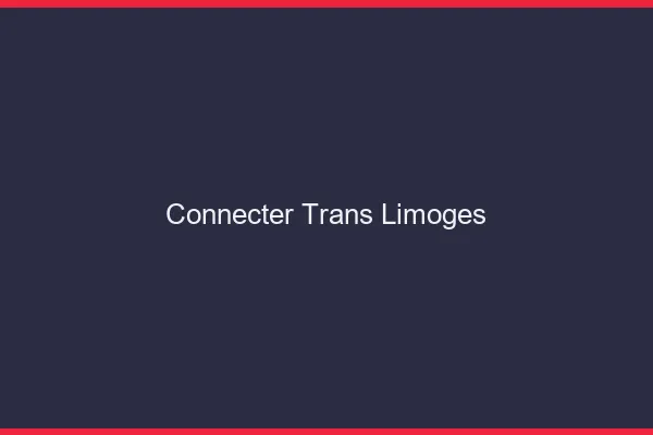 Connecter trans Limoges