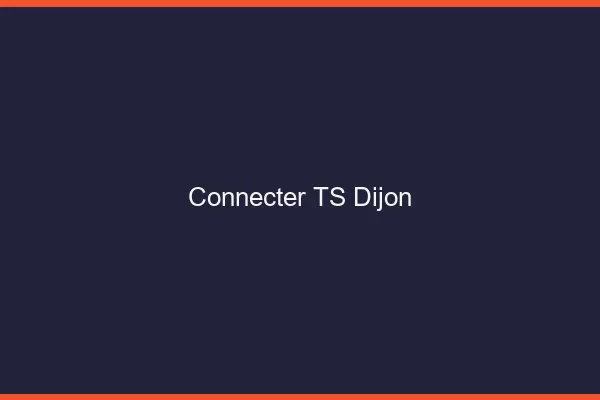 Connecter TS Dijon