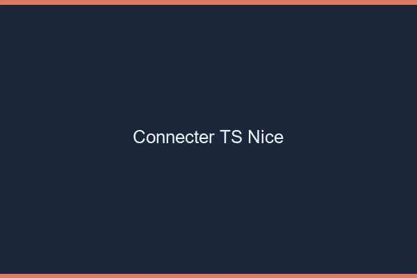 Connecter TS Nice