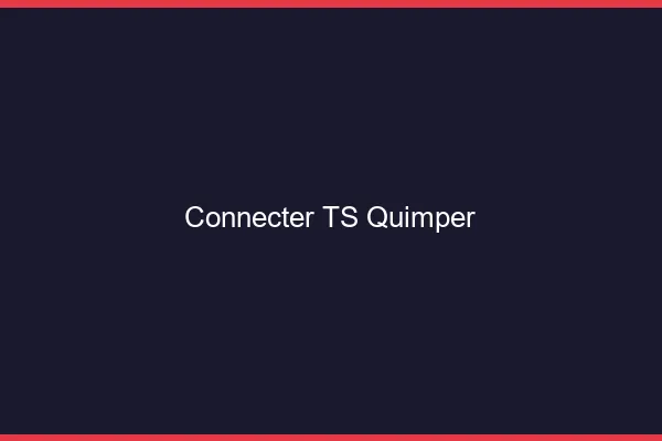 Connecter TS Quimper