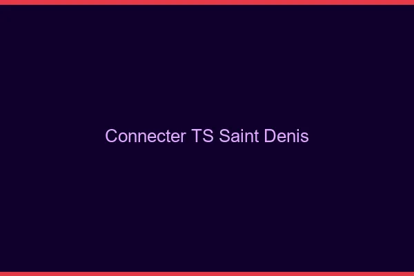 Connecter TS Saint-Denis