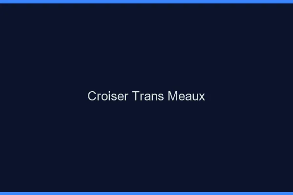 Croiser trans Meaux