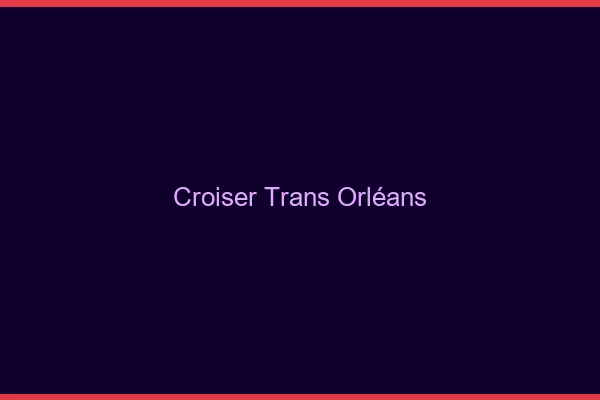 Croiser trans Orléans