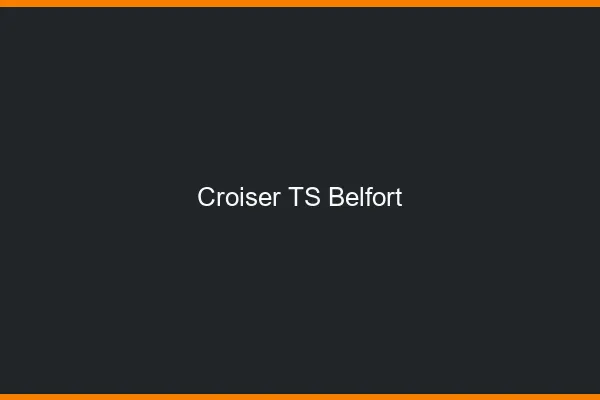 Croiser TS Belfort