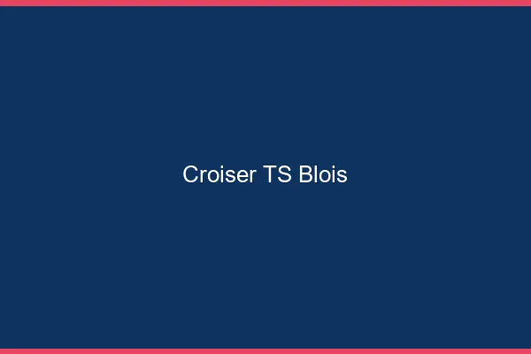 Croiser TS Blois