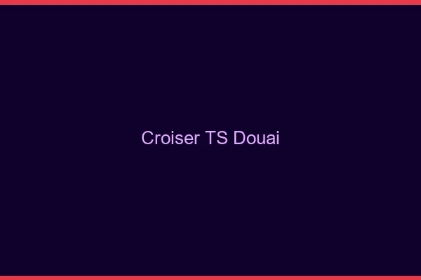 Croiser TS Douai