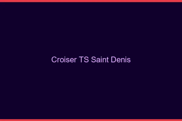 Croiser TS Saint-Denis