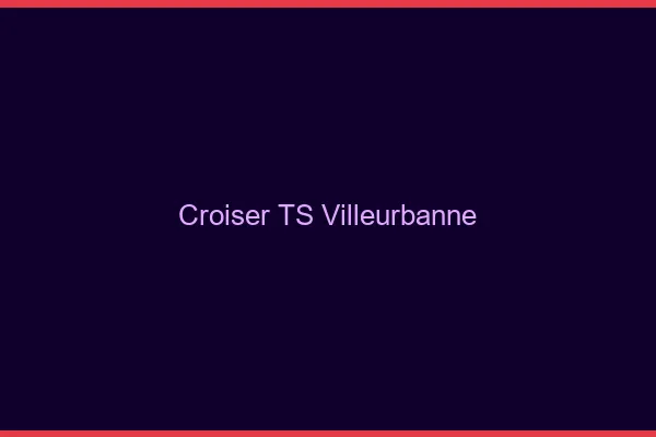 Croiser TS Villeurbanne