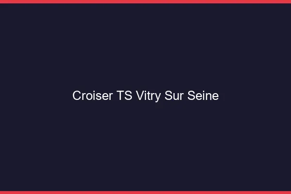 Croiser TS Vitry-sur-Seine