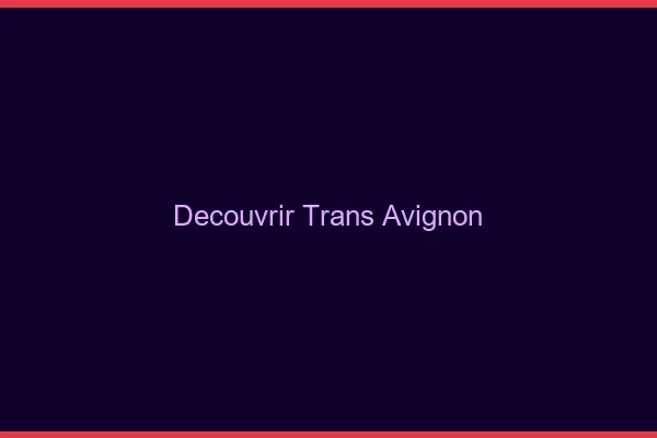 Découvrir trans Avignon