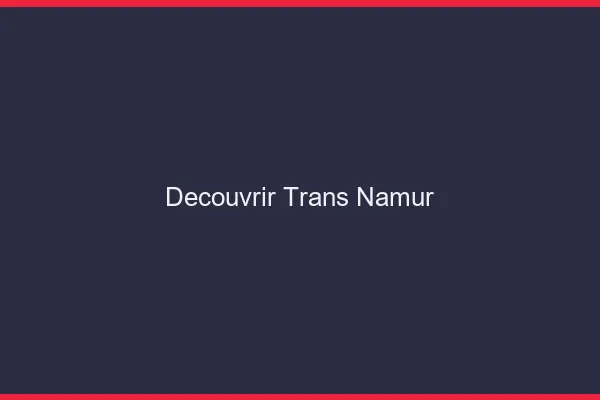 Découvrir trans Namur