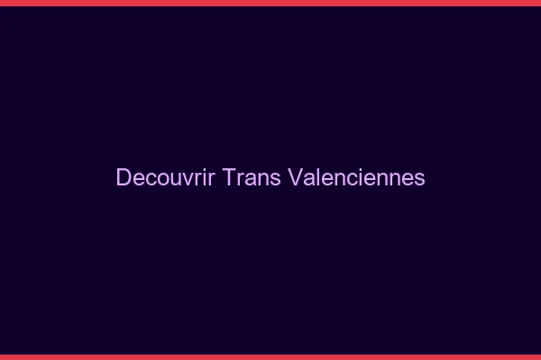 Découvrir trans Valenciennes