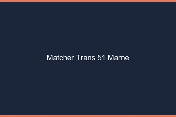 Matcher trans 51 marne