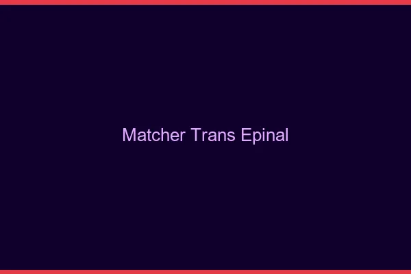 Matcher trans Épinal
