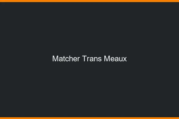Matcher trans Meaux
