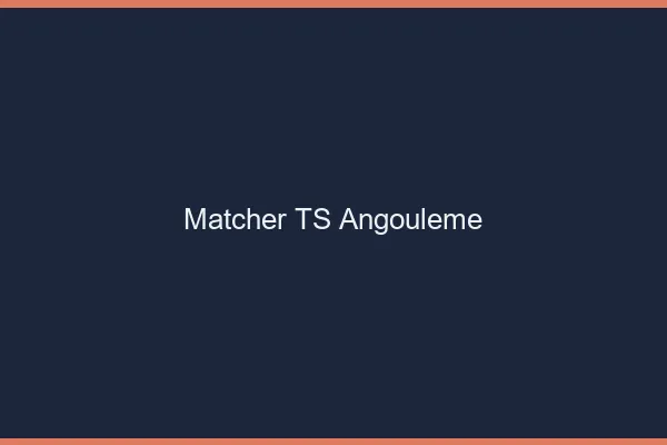 Matcher TS Angoulême