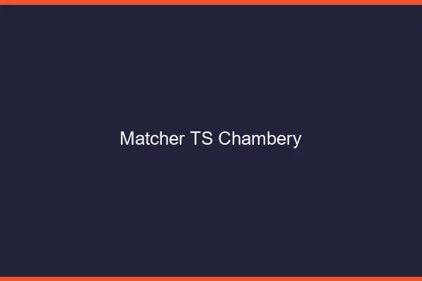 Matcher TS Chambéry