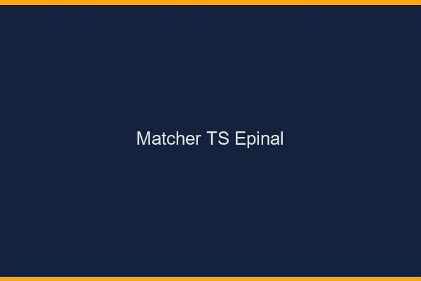 Matcher TS Épinal