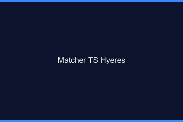 Matcher TS Hyères
