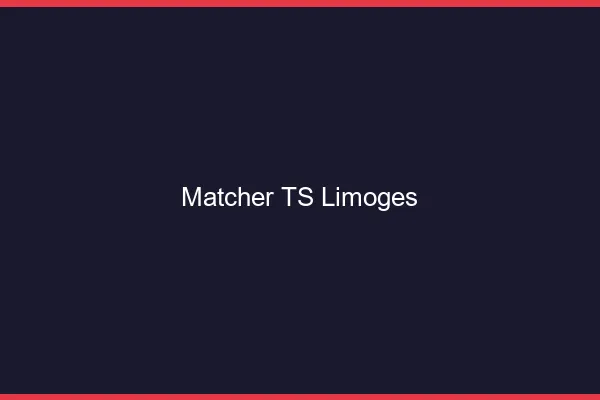 Matcher TS Limoges