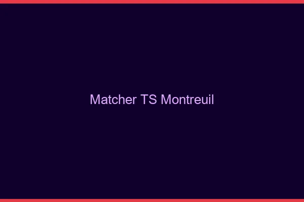 Matcher TS Montreuil