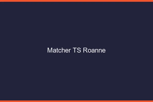 Matcher TS Roanne