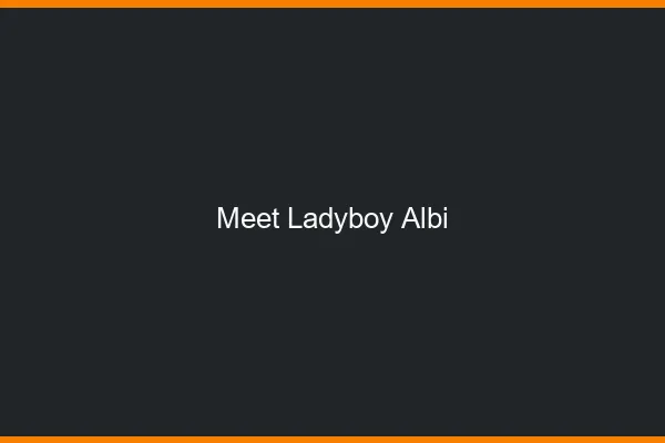 Meet ladyboy Albi
