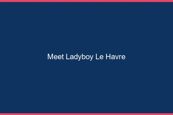 Meet ladyboy le havre