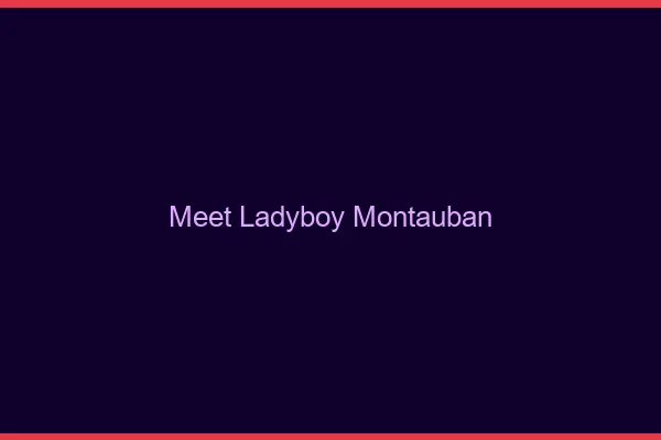 Meet ladyboy Montauban