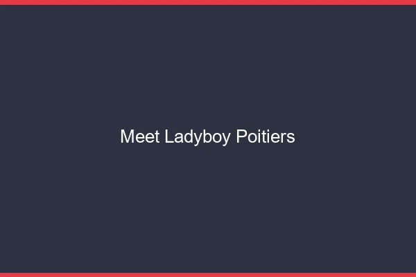 Meet ladyboy Poitiers