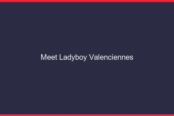 Meet ladyboy Valenciennes