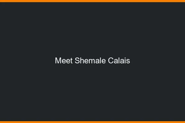 Meet shemale Calais