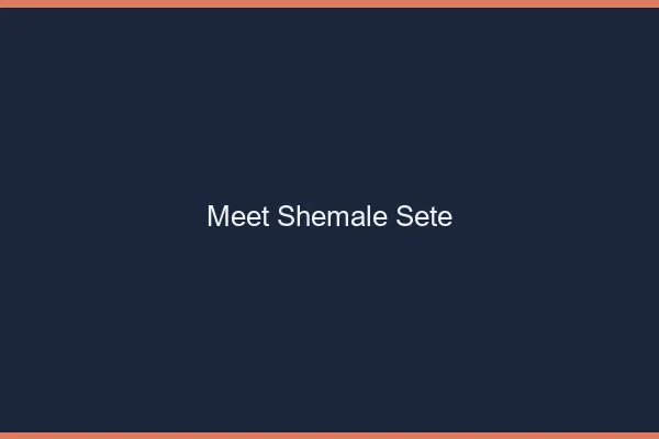 Meet shemale Sète