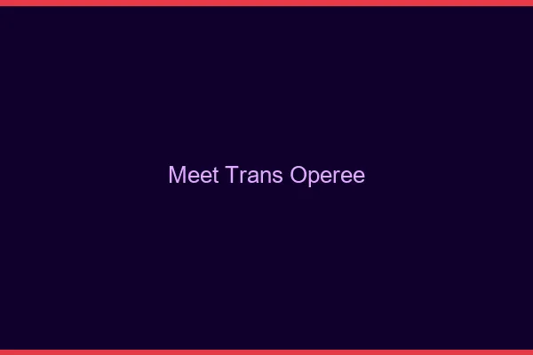 Meet trans opérée