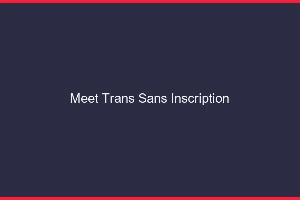 Meet trans sans inscription