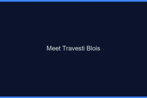 Meet travesti Blois